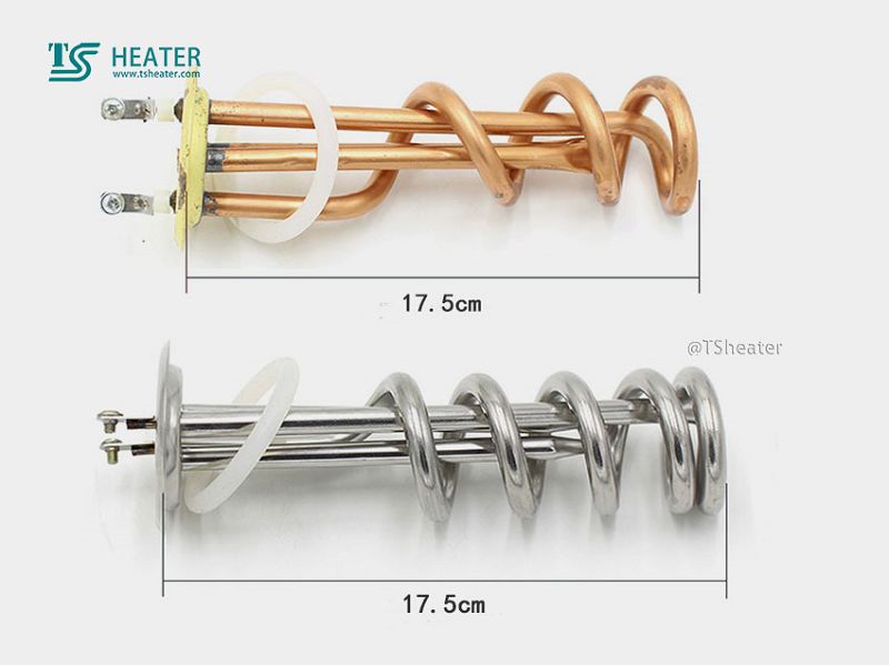 Copper electric heating tube