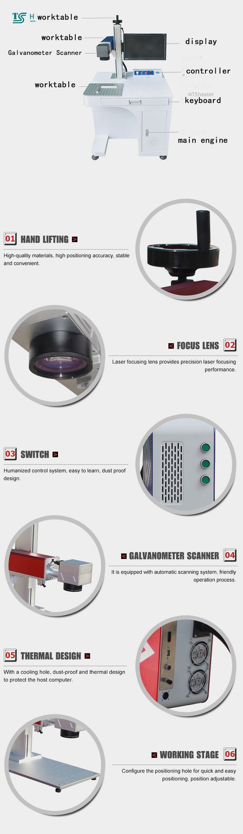 Intelligent Mark Positioning Laser Marking Machine