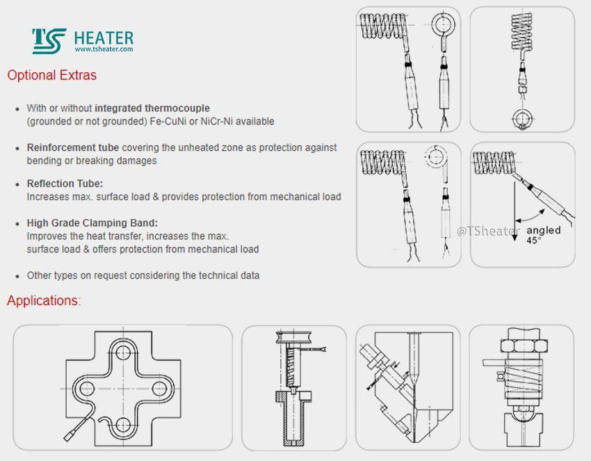coil heater with thermocouple factory