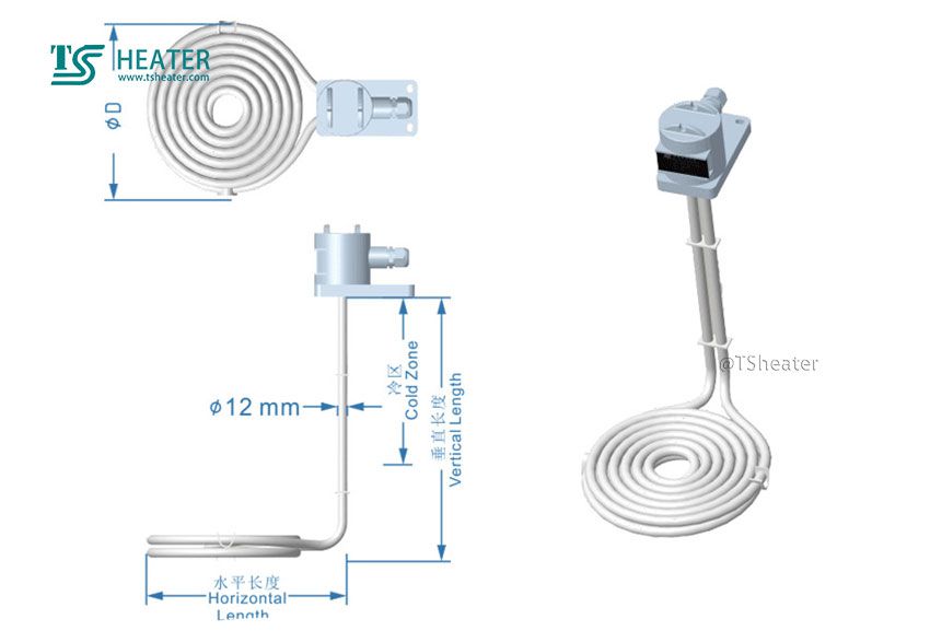 Teflon PTFE heating element for acid (3)