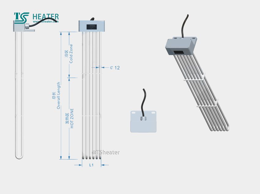 Multi Element PTFE Immersion Heater (2)